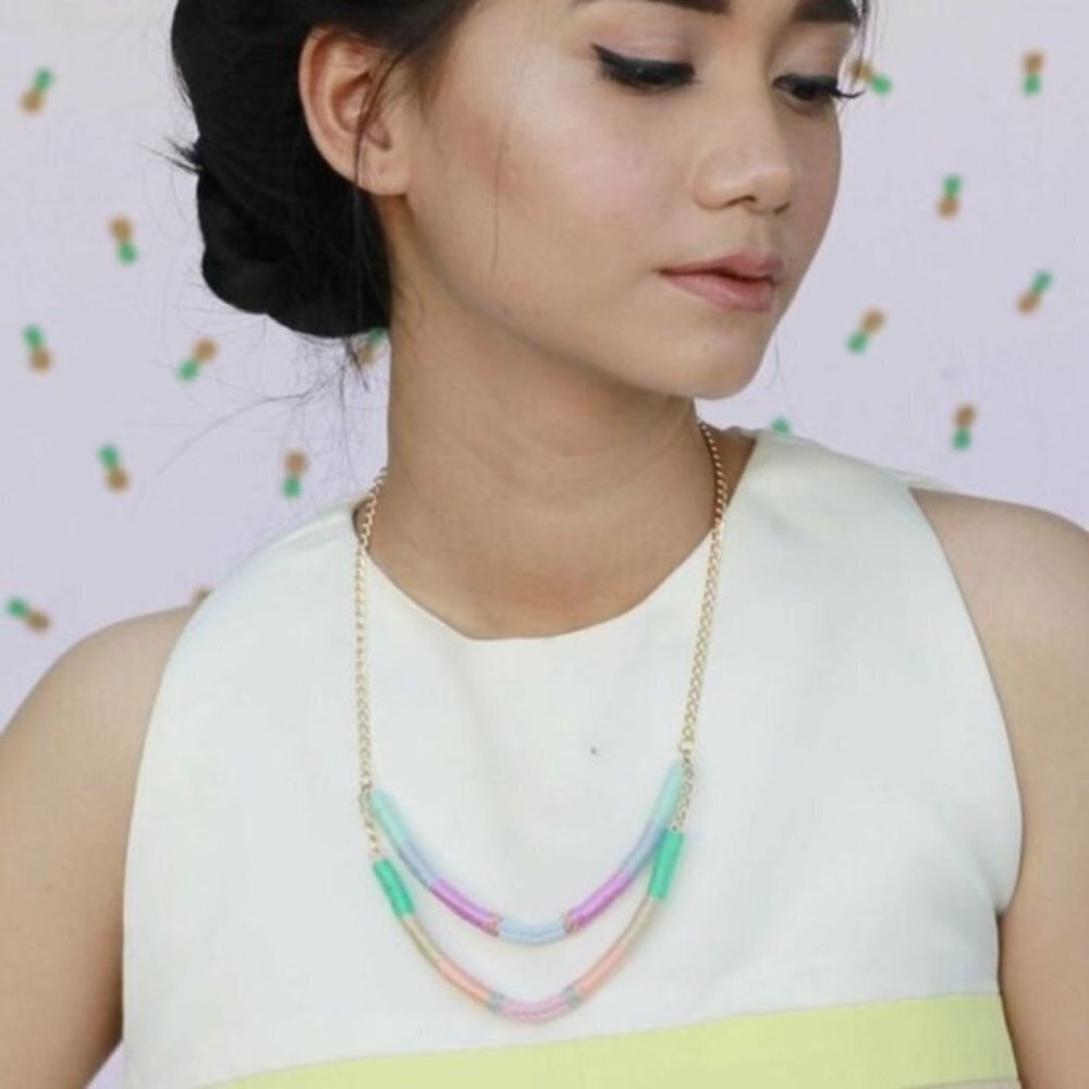 DANICA NECKLACE UPCYCLED AND HANDMADE